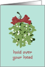 Mistletoe Kiss Christmas Card