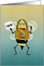 Hippie Bee Day, Name Specific Happy Birthday Card for Charlie card