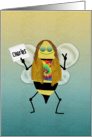 Hippie Bee Day, Name Specific Happy Birthday Card for Charles card