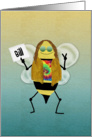 Hippie Bee Day, Name Specific Happy Birthday Card for Bill card