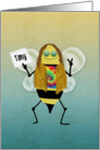 Hippie Bee Day, Name Specific Happy Birthday Card for Tony card