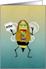 Hippie Bee Day, Name Specific Happy Birthday Card for Arthur card