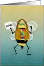 Hippie Bee Day, Name Specific Happy Birthday Card for Anthony card