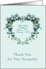 Thank You for Your Sympathy during Bereavement Custom Name card