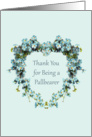 Thank You for Being a Pallbearer Heart Shaped Forget-Me-Nots card