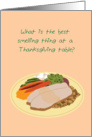 Thanksgiving Humor Card, Turkey Dinner joke card