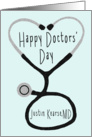 Custom Happy Doctors’ Day Card for Justin Kearse card