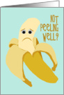 Funny Banana Get Well Card for a Kid card