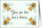 You are the Bees Knees Blank Encouragement card