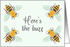 Bee Announcement Here’s the Buzz card