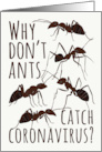 Ant Pun Coronavirus Get Well card