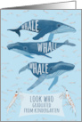 Funny Whale Pun Congratulations on Kindergarten Graduation card