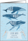 Funny Whale Pun Congratulations on 5th Grade Graduation card