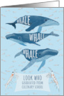 Funny Whale Pun Congratulations on Graduation from Culinary School card