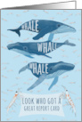 Funny Whale Pun Congratulations on Getting a Great Report Card