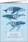 Whale Pun Congratulations on Your Promotion card