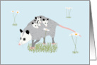 Opossum Mother’s Day from Four Children card