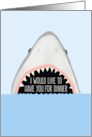 Funny Shark Dinner Party Invitation card