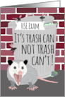 Funny Opossum Good Luck on the HSE Exam card