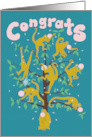 Spider Monkeys Congratulations on Winning Sporting Event card