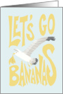 Seagull Go Bananas Party Invitation card