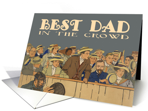 Birthday Card for Father, Dad- Vintage Baseball Game card (1004183)