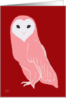 Owl Heart Face Valentine’s Day Card