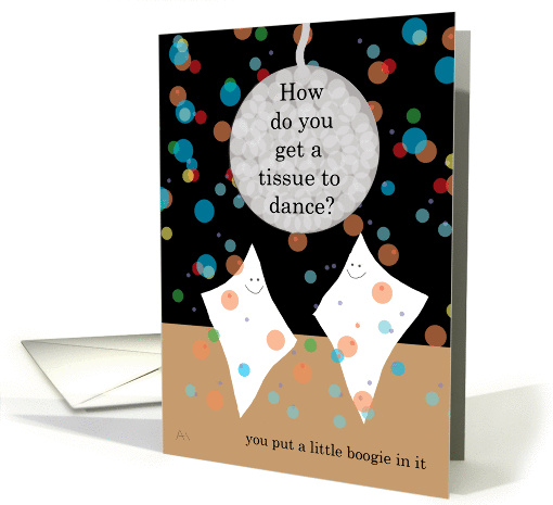 Disco Dance Joke Blank Note card (1033641)
