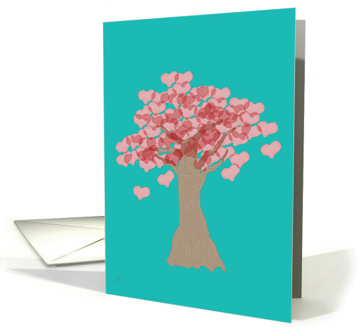 Tree Growing Hearts, Love of Trees - Arbor Day card (1047461)