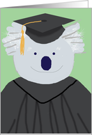 Koala Bear in Graduation Cap and Gown - Graduation Party Invitation card