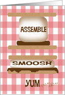 Camping, Camp Out Birthday Party Invitation - S’more card