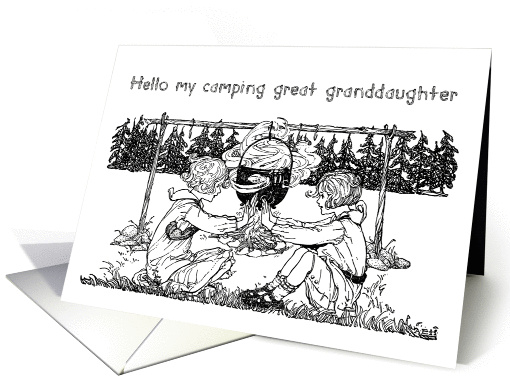 Vintage Girls Playing, Letter from Home to Great... (1063893)
