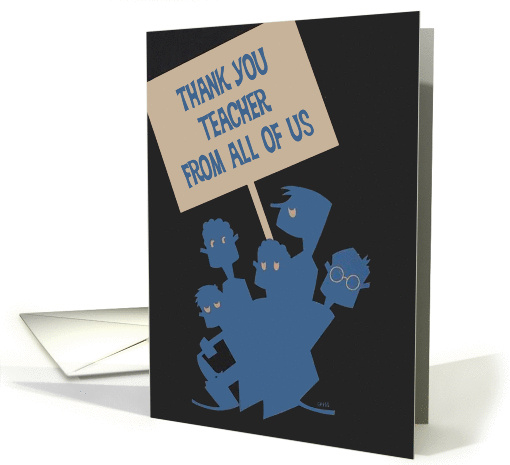 From All of Us -Thank You Teacher, Boys Holding a Sign,... (1070263)