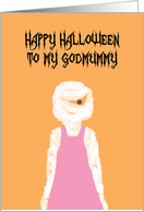 To Godmummy (Godmommy) Happy Halloween Card