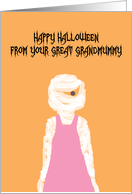 From Your Great GrandMummy Happy Halloween Card
