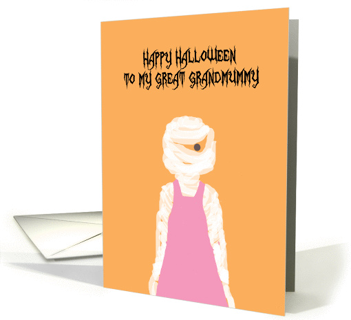 To My Great GrandMummy Happy Halloween card (1085590)