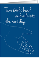 Take God’s Hand - Sympathy Card