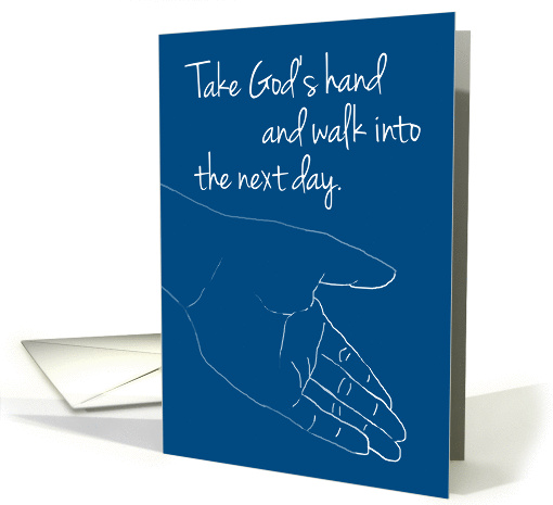 Take God's Hand - Addiction Recovery card (1085862)