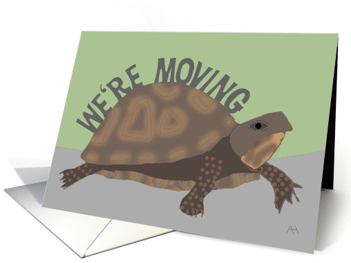 Turtle We're Moving Announcement card (1088466)
