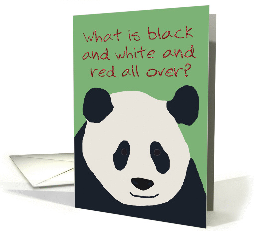Panda Joke, Fun Christmas card (1102806)