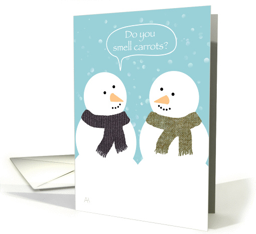 Snowmen Joke Winter Hello, card (1104528)