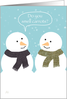 Snowmen Joke Winter Hello, Card