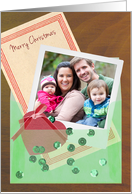 Vellum Envelope Effect and Polaroid Custom Photo Christmas Card