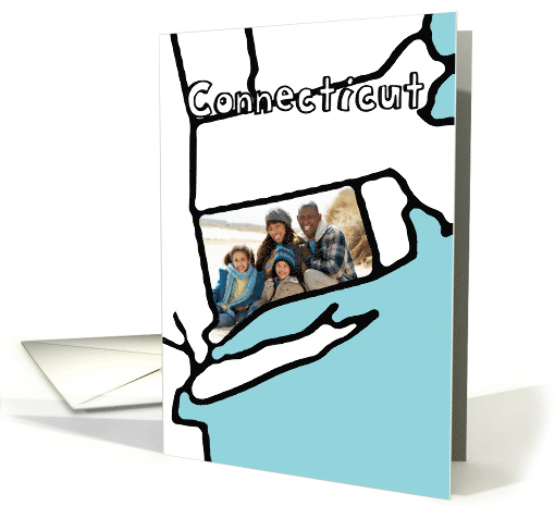 Moved to Connecticut, Custom Photo in the Shape of the... (1162030)