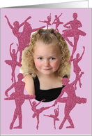 Ballet Birthday Party Invitation, Custom Photo card