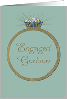 Retro Engagement Congratulations for Godson Diamond Ring card