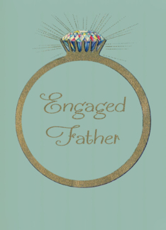 Retro Engagement Congratulations for Father Vintage Diamond Ring