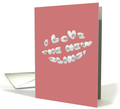 Congratulations on Getting Braces Glitter-Effect card (1230464)