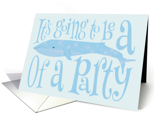Whale Party Invitation card (1263112)