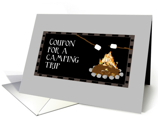 Birthday Coupon for a Camping Trip Happy Birthday card (1294234)